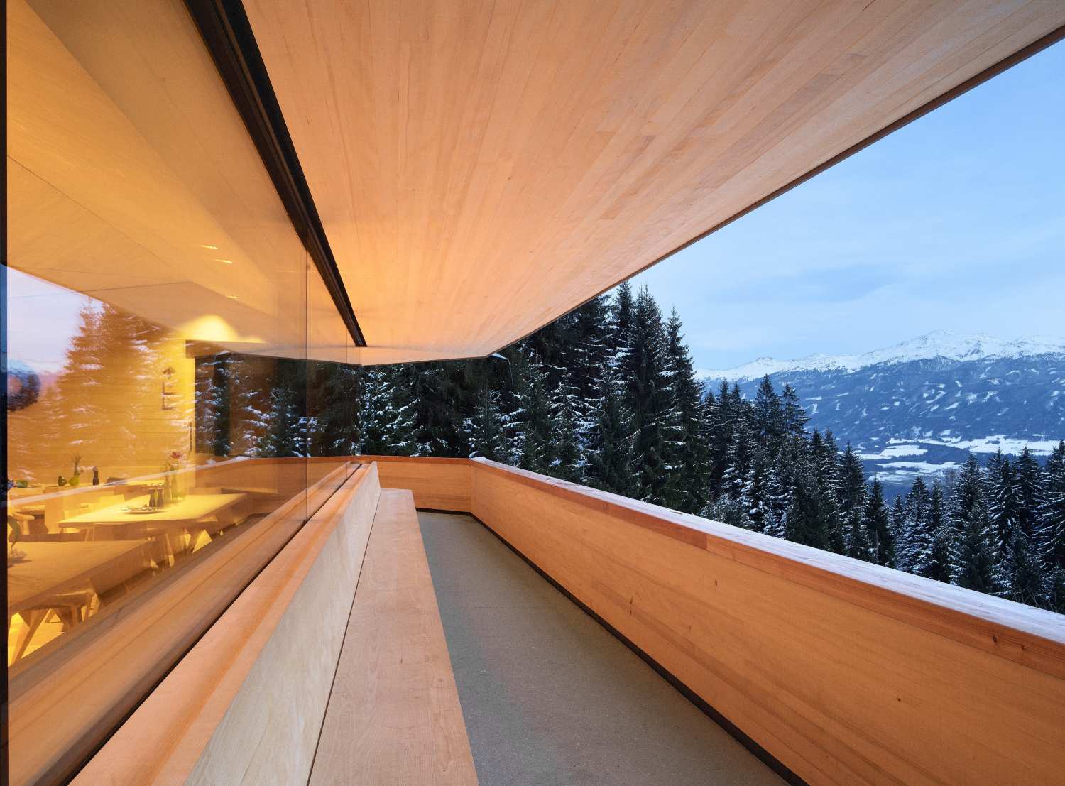 A Restaurant for Ramblers in the Alps