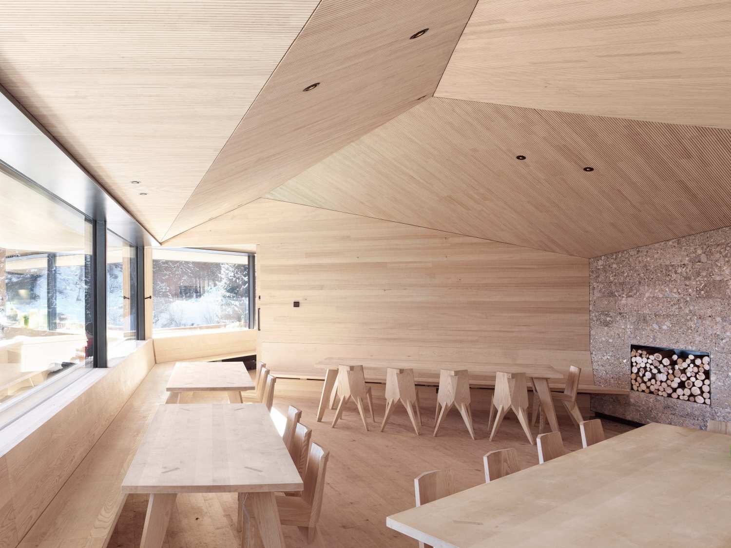 A Restaurant for Ramblers in the Alps