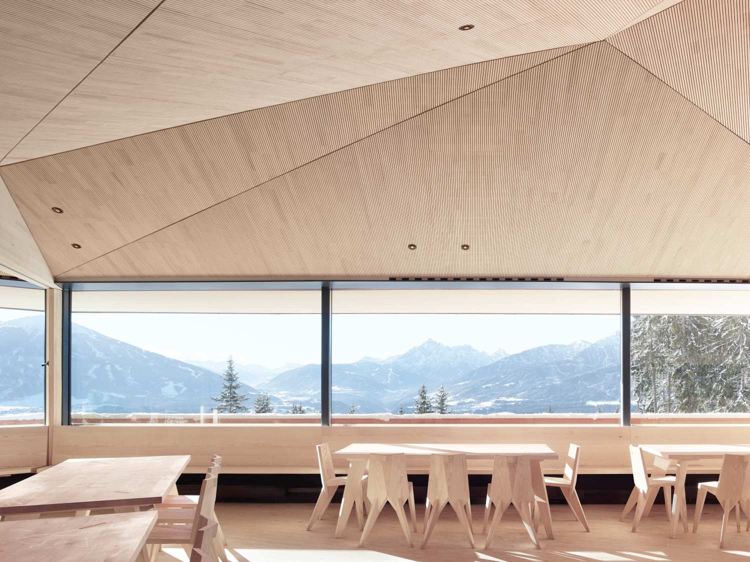 A Restaurant for Ramblers in the Alps