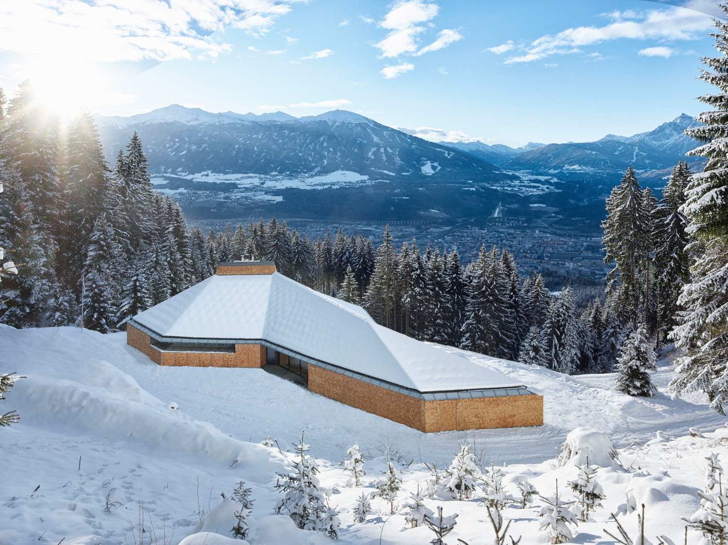 A Restaurant for Ramblers in the Alps