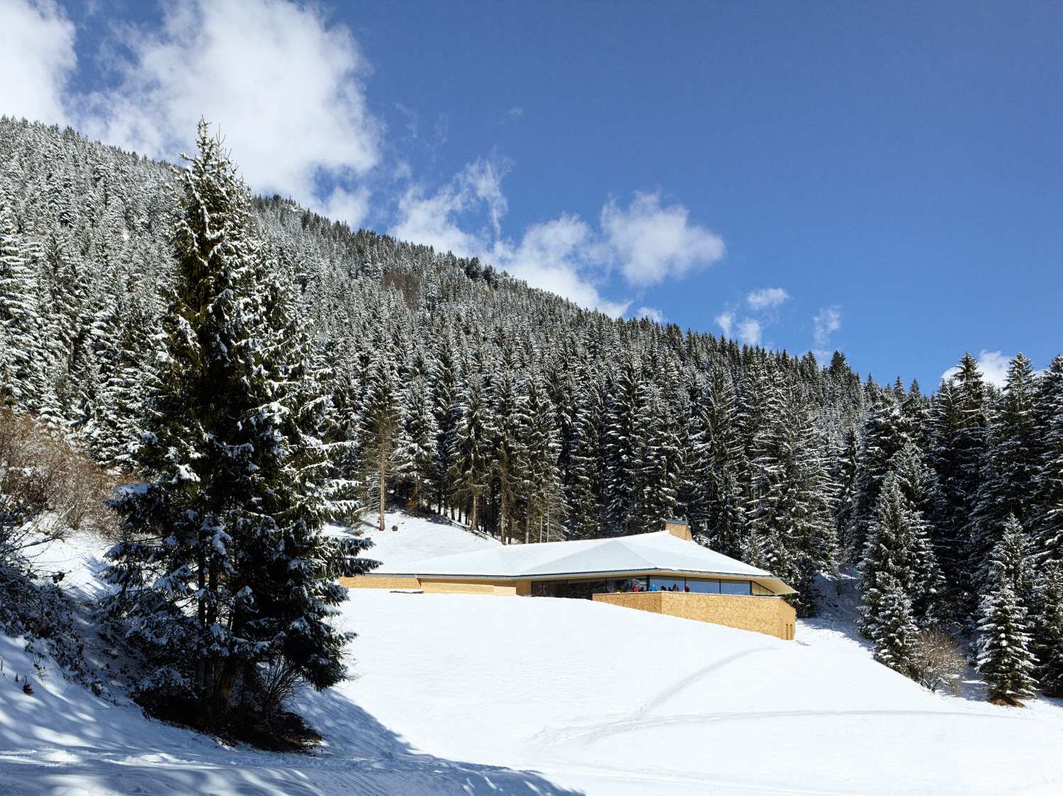 A Restaurant for Ramblers in the Alps