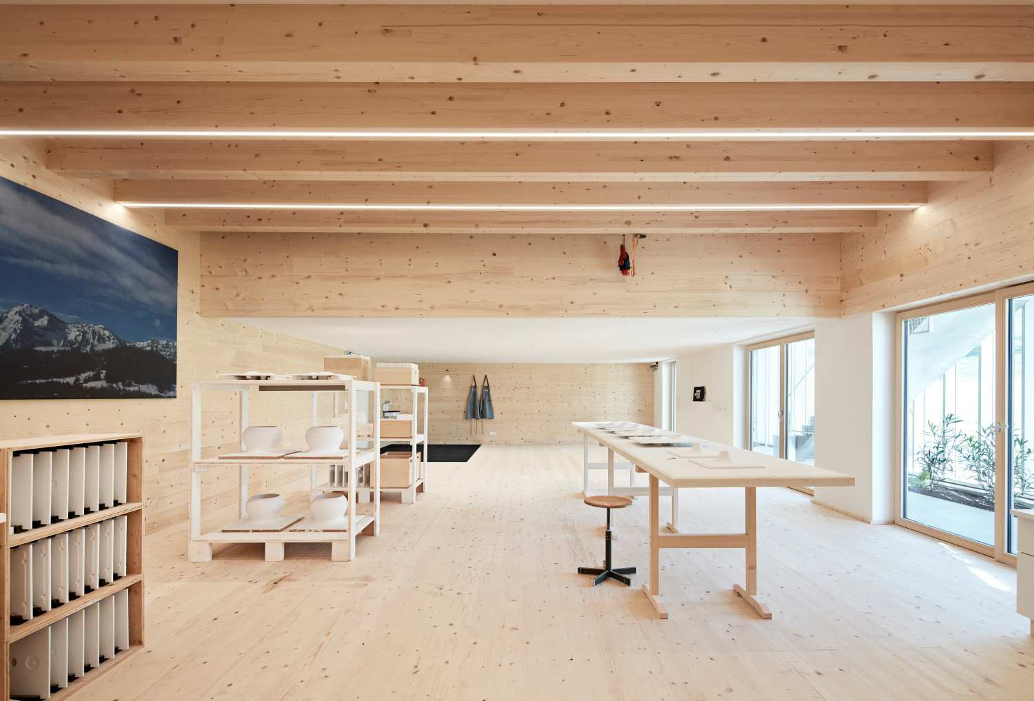 Modern Workspace in a Barn