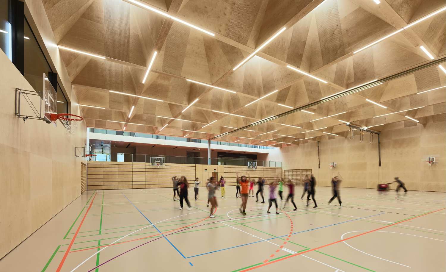 School, Sports Hall and Library