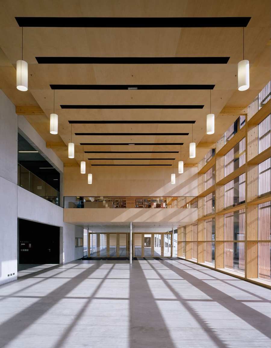 School, Sports Hall and Library