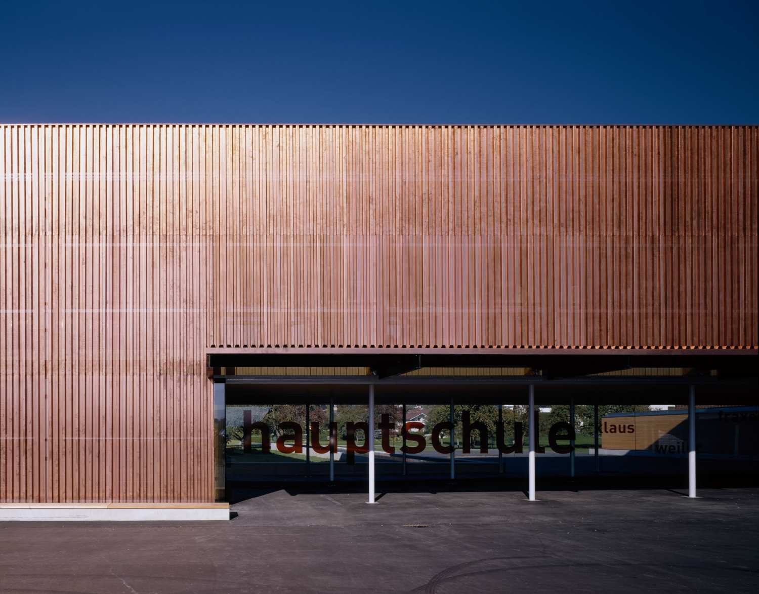 School, Sports Hall and Library